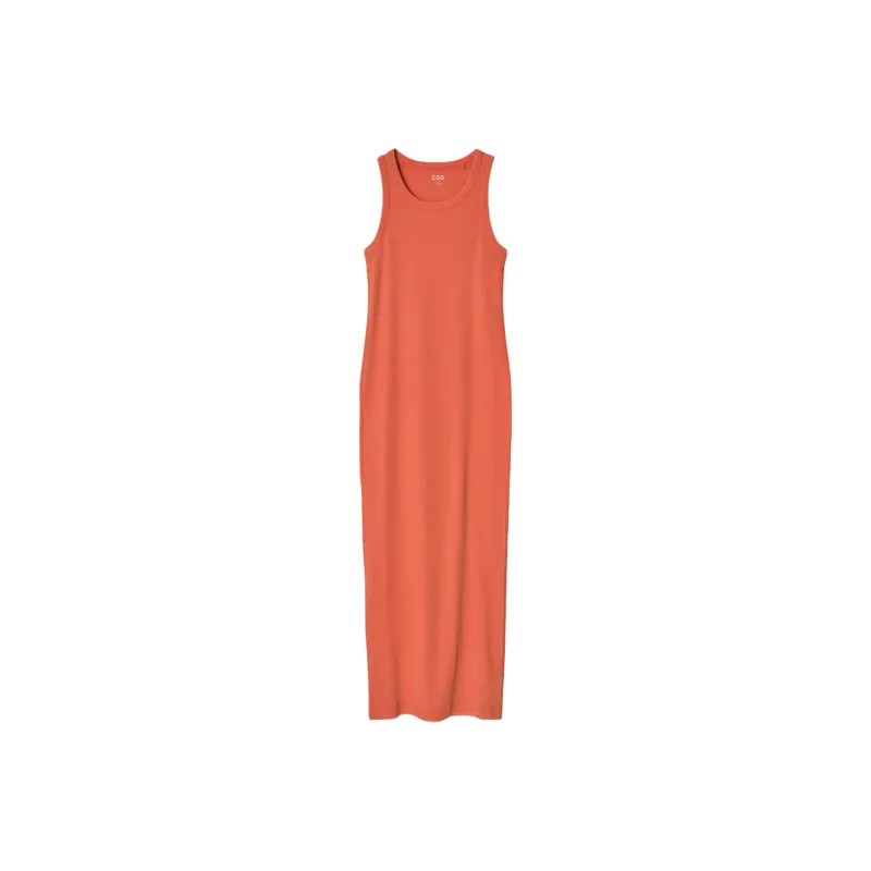 COS Sleeveless Dress Women's Orange-0