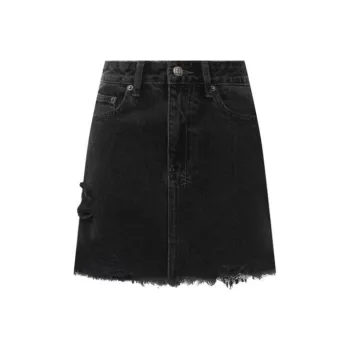 Ksubi Denim Short Skirts Women's Black