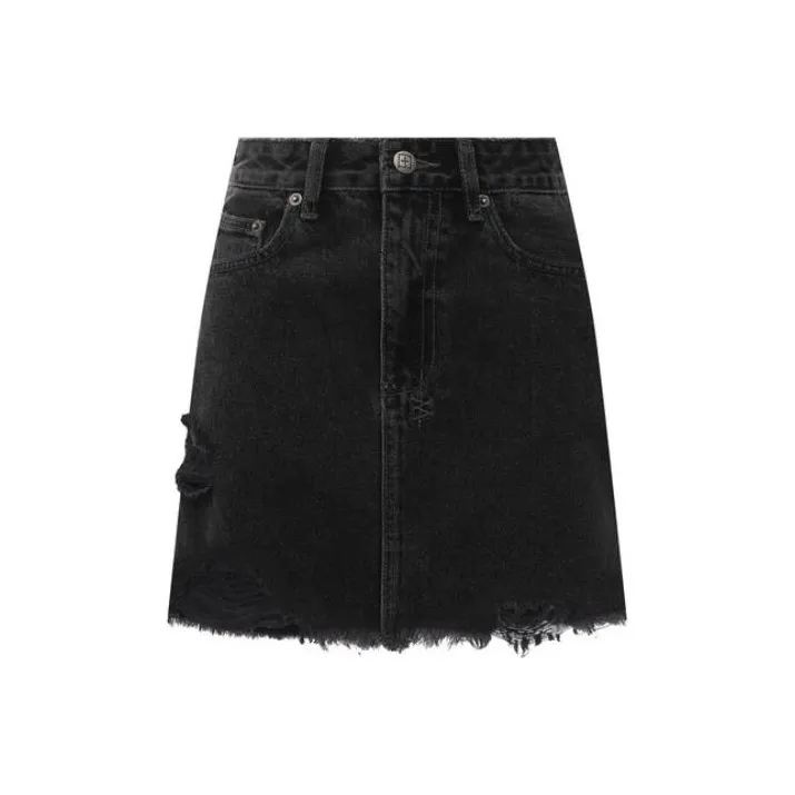 Ksubi Denim Short Skirts Women's Black-0