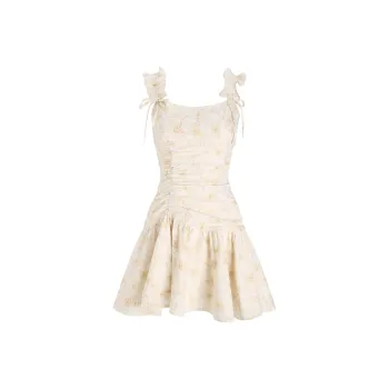 LESS BEARS Slip Dress Women's Light Yellow