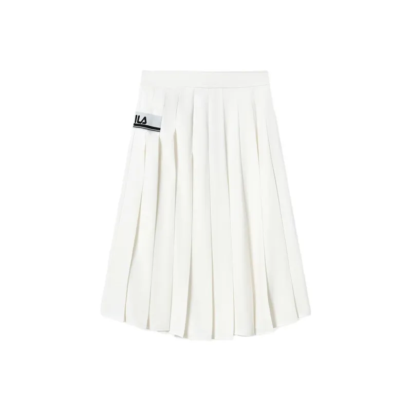FILA Casual Long Skirts Women's Cloud White-0