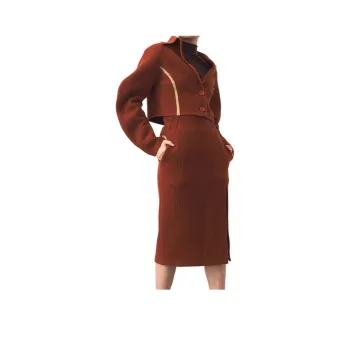 SUNDAY LIFE Casual Long Skirt Women's Red