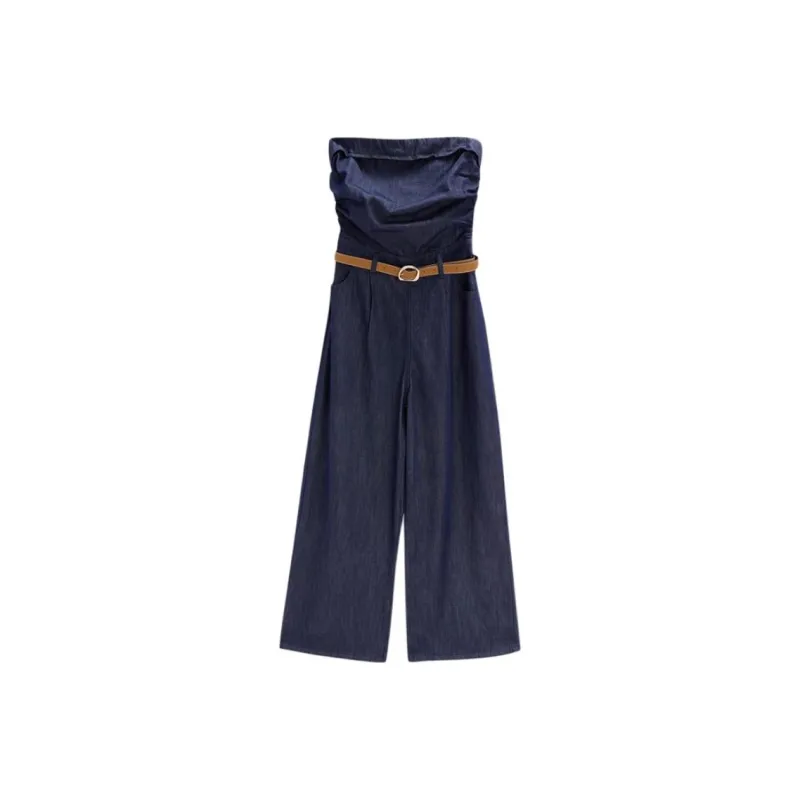 Love To Serve Jumpsuit Women's Denim Dark Blue-0