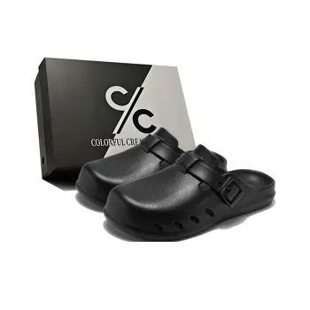 Colorful Creations EVA Quiet Odor Resistant Abrasion Resistant Slip Resistant Closed Toe Slippers Men's