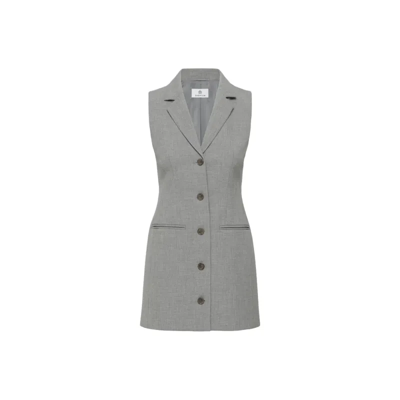 ARITZIA Babaton Mastermind Dress Sleeveless Dress Women's Heather Medium Grey/Heather Medium Gray-0