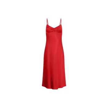Rouje JOSEPHINA DRESS Slip Dresses Women's Red
