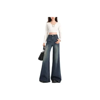 YINLEI Jeans Women's Vintage Blue