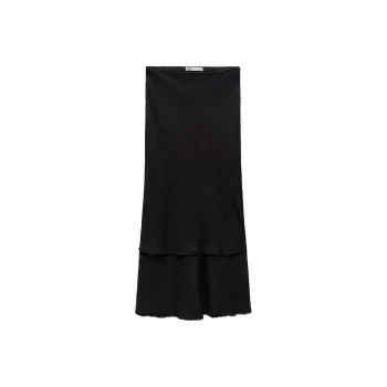 ZARA Casual Long Skirts Women's Dark Gray