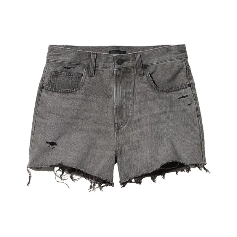 UNIQLO Denim Shorts Women's Lead Gray-0