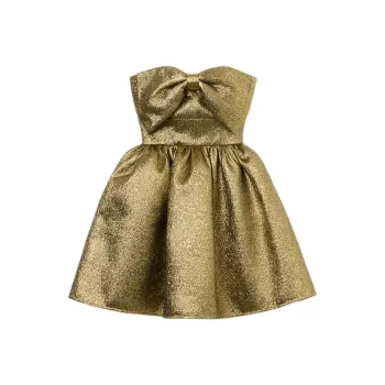 Self portrait Metallic Midi Dress