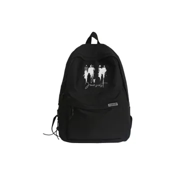JEANSWEST Nylon Backpack Unisex White/Black