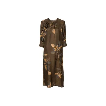 UMA WANG Agina Satin weave Midi Dress