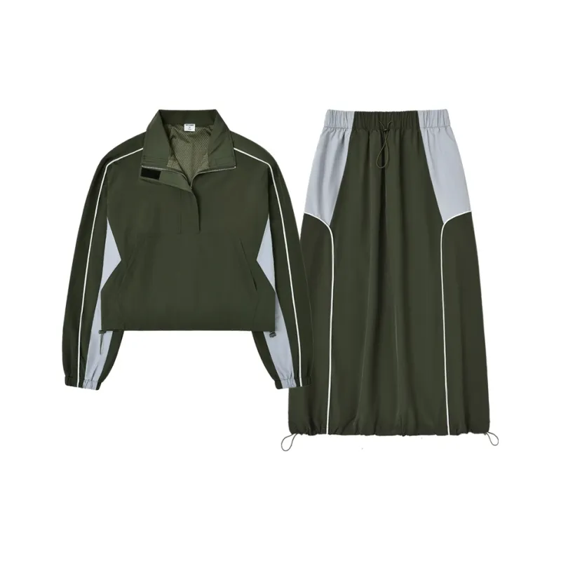 DESSUU Two Piece Skirt Sets Women's-3