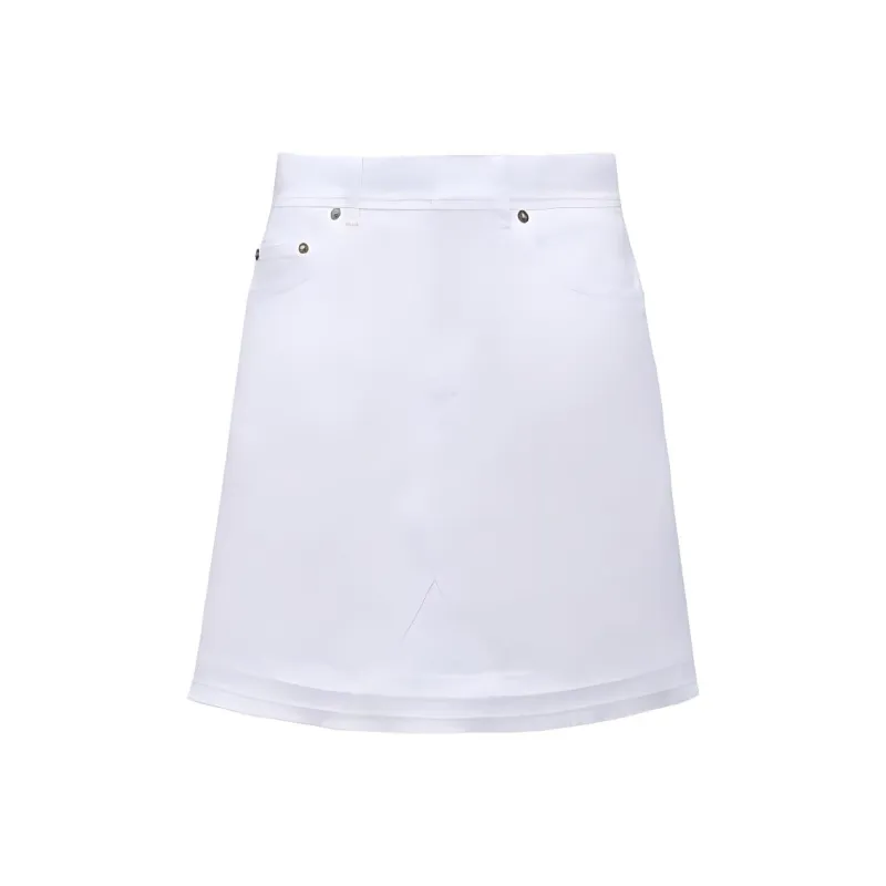 DIOR Logo Patch Frayed Edge Skirt-0