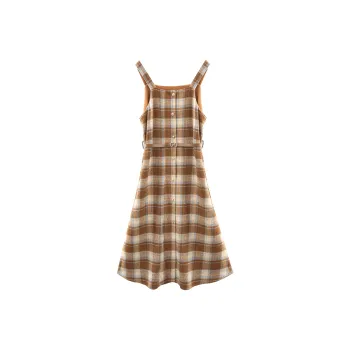 A Paradise For Awakening Slip Dresses Women's Light Coffee