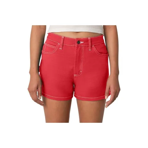 Dickies Carpenter Shorts 3 Denim Shorts Women's Red