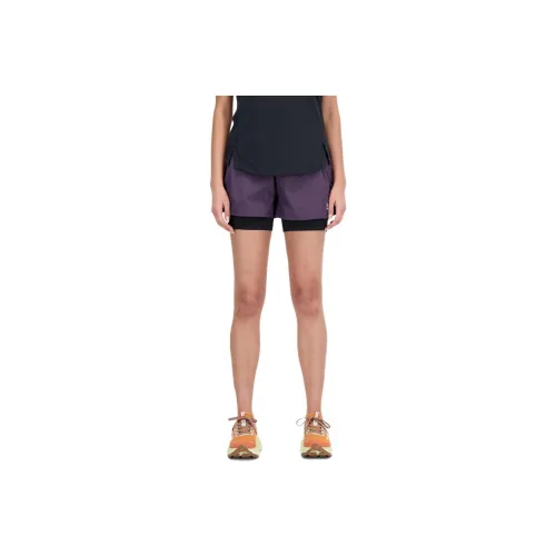 New Balance Impact Run AT 2 In 1 Short Sports Shorts Women's Purple