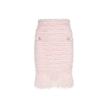BALMAIN Tweed Pencil Skirt