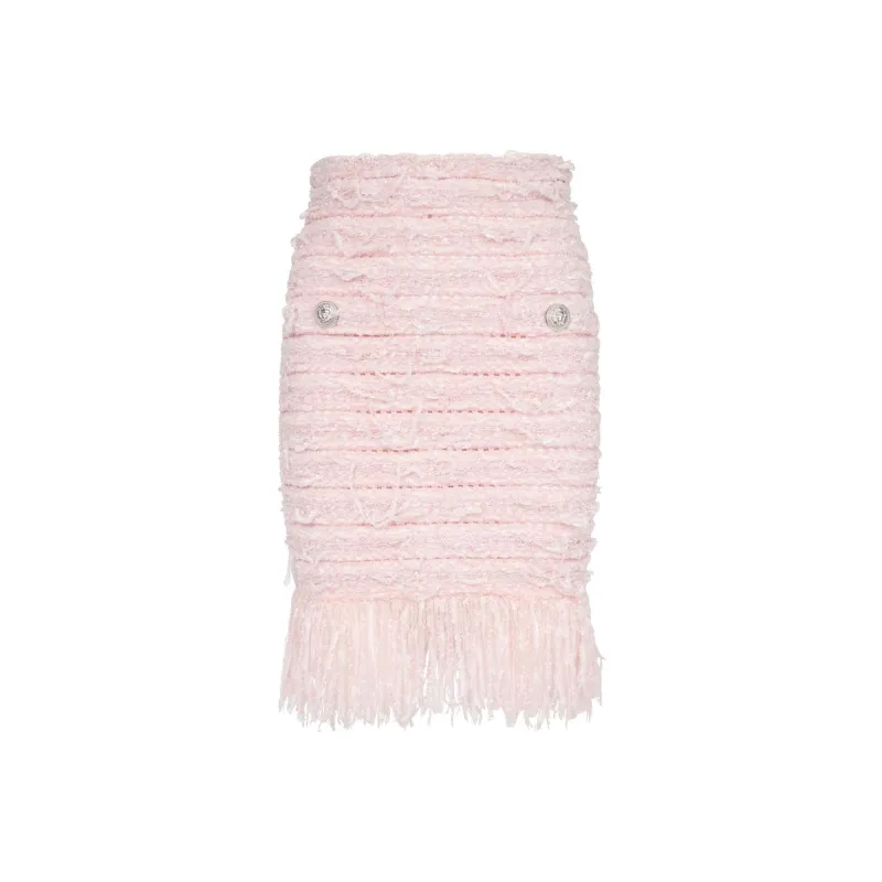 BALMAIN Tweed Pencil Skirt-0
