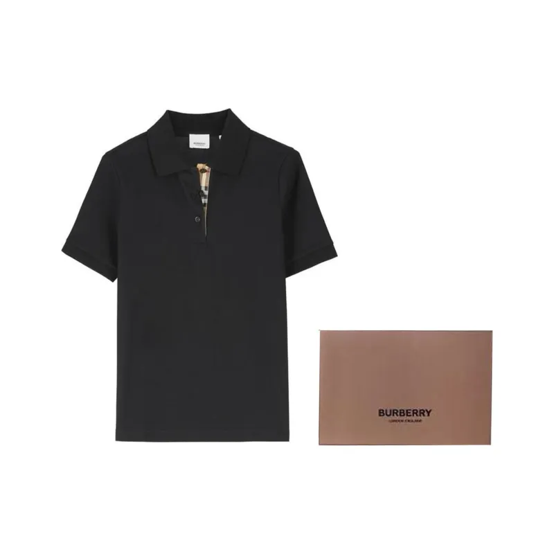 Burberry Polo Shirt Women's Black-2
