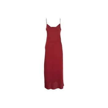 BE PLAIN Slip Dress Women's Bordeaux Red