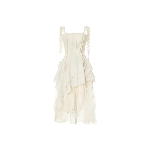 Incolore Slip Dresses Women's Apricot