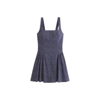 Abercrombie＆Fitch Sleeveless Dress Women's Navy Blue
