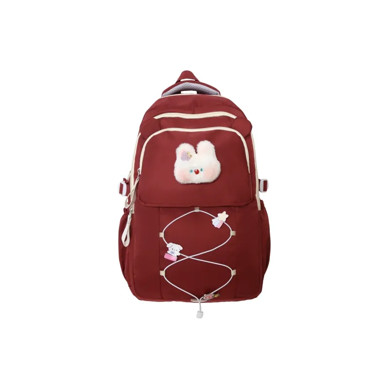 Yalu Nylon Backpack Women's Beige Yellow/Black/Burgundy/Purple/Pink-10