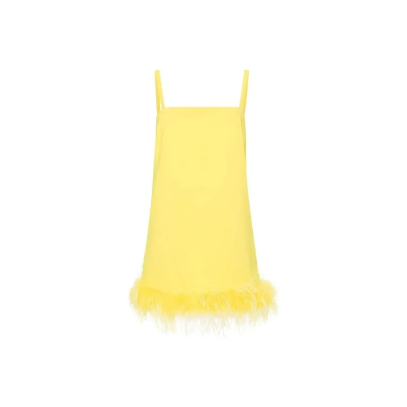 PINKO Slip Dress Women's Yellow-0