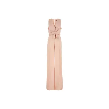 MaxMara Studio Pomez V Neck Knot Detailed Jumpsuit