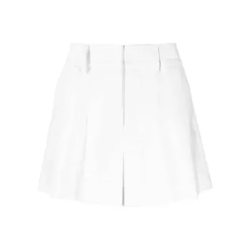 PAROSH Casual Short Skirts Women's White