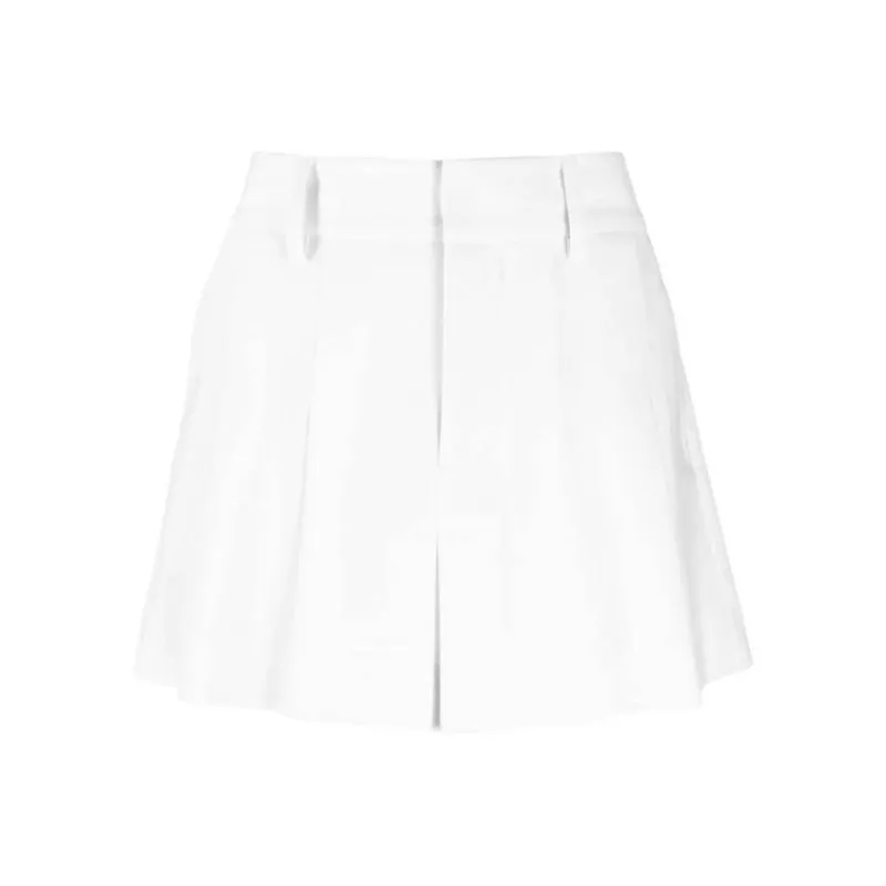PAROSH Casual Short Skirts Women's White-0