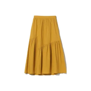Beams Casual Long Skirts Women's Mustard