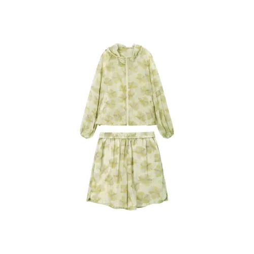 Fragment Casual Suit Women's White Green