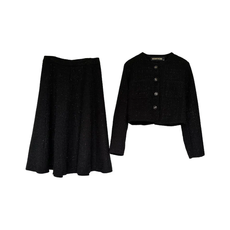 Icicofficial Two Piece Skirt Sets Women's-2