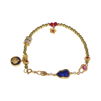 Gingerford S925 Silver plated Gold Bracelets Unisex