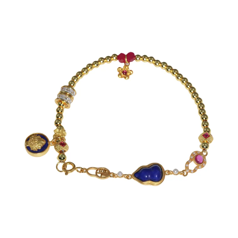 Gingerford S925 Silver plated Gold Bracelets Unisex-0