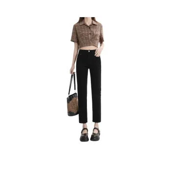 Menglaini Jeans Women's Black