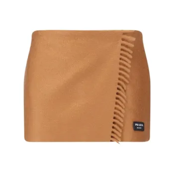 PRADA SS23 Casual Short Skirts Women's Brown