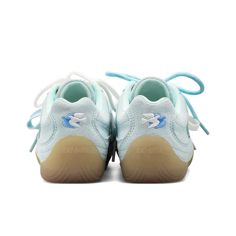 Cat&Sofa Low Top Casual Shoes Unisex Dove Blue-3
