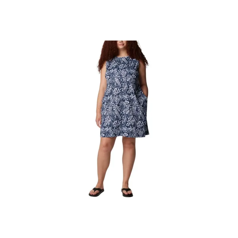 Columbia PFG Freezer™ Tank Dress Sleeveless Dress Women's Marine Blue-0