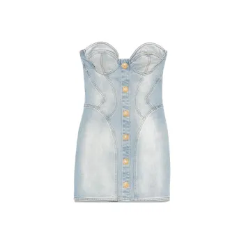 BALMAIN Denim Mini Dress