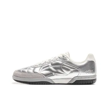 LiNing Shock Absorbers With Slip Resistant And Abrasion Resistant Properties Low Top Casual Shoes Unisex Silver