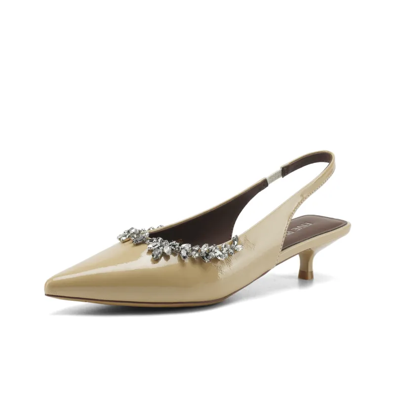 FIVE PLUS High Heels Women's Beige-7