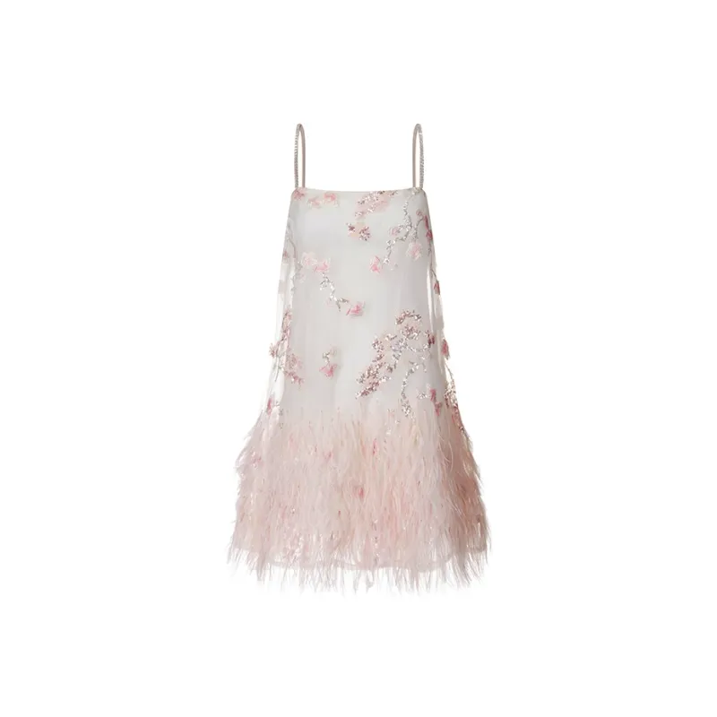 Wardrobes By Chen Slip Dresses Women's Light Pink-0