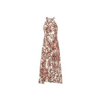 Brunello Cucinelli Herbarium Printed Sleeveless Maxi Dress