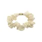 Minimalist Style Floral Hair Tie 1 Pc (White)