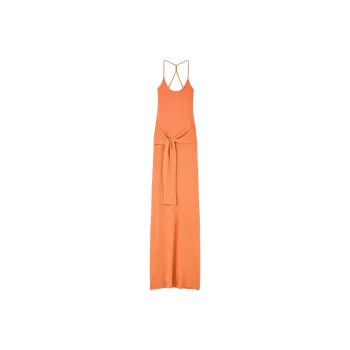Jacquemus SS25 Sarong Dress Slip Dress Women's Orange/Orange