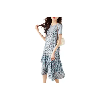 Mo Han Yi Mei Skirt Set Women's Set Blue