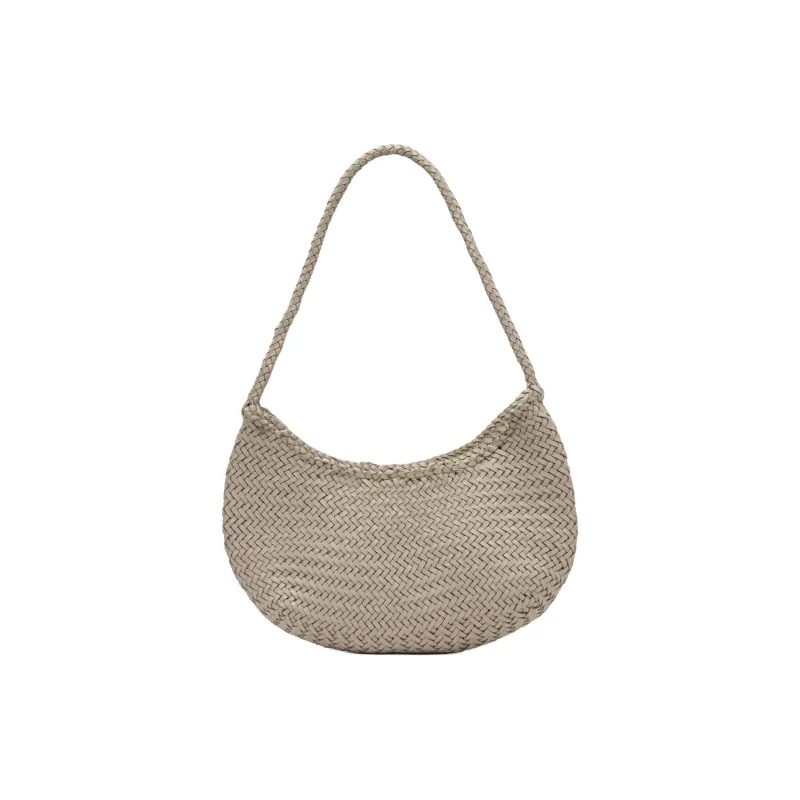 Dragon Diffusion Leather Shoulder Bag Women's Gray-0